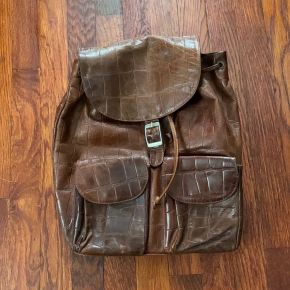 sorpresa leather backpack